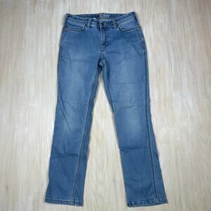 Carhartt Slim Fit Mid Rise Straight Leg Durable Work Jeans Women's 6 SHORT